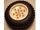 Part No: 56908c05  Name: Wheel 43.2mm D. x 26mm Technic Racing Small, 6 Pin Holes with Black Tire 75.1 x 28 Spiky Tread (56908 / 69909)