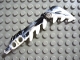 Part No: 57566pb01  Name: Bionicle Weapon Sword with Teeth with Marbled Black Pattern