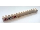 Part No: 57779pb014  Name: Crane Arm Outside, Wide with Pin Hole at Mid-Point with Black '10T' and Red and White Arrows Pattern on Both Sides (Stickers) - Set 60233