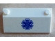 Part No: 58181pb07  Name: Slope 33 3 x 6 without Inner Walls with Blue EMT Star of Life Pattern on Transparent Background (Sticker) - Set 60023