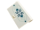 Part No: 58380pb17  Name: Door 1 x 3 x 4 Right - Open Between Top and Bottom Hinge with Metallic Light Blue Snowflake, Squares and Lines Pattern (Sticker) - Set 43197