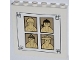Part No: 59349pb077  Name: Panel 1 x 6 x 5 with 4 Sensei Portraits Pattern (Sticker) - Set 70505