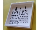 Part No: 59349pb253  Name: Panel 1 x 6 x 5 with Eye Test Chart Pattern on Inside (Sticker) - Set 60204