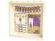 Part No: 59349pb275  Name: Panel 1 x 6 x 5 with Gold and Bright Pink Bows and Wardrobe with Medium Lavender Jacket, White Riding Breeches, and Boots Pattern (Sticker) - Set 43195