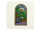 Part No: 59349pb279  Name: Panel 1 x 6 x 5 with Gold and Metallic Light Blue Stained Glass Window with Prince Adam and Amora the Enchantress Pattern (Sticker) - Set 43196