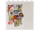 Part No: 59349pb304  Name: Panel 1 x 6 x 5 with 'PANDA Store' Poster with Ice Cream Cone, Signs, Monkey King, and Bionicle Three Virtues Graffiti Pattern (Sticker) - Set 80036