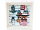 Part No: 59349pb313  Name: Panel 1 x 6 x 5 with Starfish, Jar, Rope, White Towels, Dark Pink Striped Bag, Dark Turquoise Shelf, Anchor, Boat and Toilet Paper Roll Holder Pattern (Sticker) - Set 41428