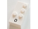 Part No: 60295pb02  Name: Brick, Braille 2 x 4 with 4 Studs with Black Number 0 Pattern (dots-3456 ⠼) (French with Antoine Numbers)
