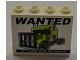 Part No: 60581pb001  Name: Panel 1 x 4 x 3 with Side Supports - Hollow Studs with 'WANTED $1.000.000 Reward' Pattern (Sticker) - Sets 8196 / 8199