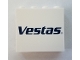 Part No: 60581pb115  Name: Panel 1 x 4 x 3 with Side Supports - Hollow Studs with 'Vestas' Logo Pattern