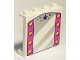 Part No: 60581pb157  Name: Panel 1 x 4 x 3 with Side Supports - Hollow Studs with Mirror, Dark Pink Sides with Lamps and Dark Purple Stars Pattern