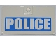 Part No: 60616pb002R  Name: Door 1 x 4 x 6 with Stud Handle with White 'POLICE' on Blue Background Pattern Model Right Side (Sticker) - Set 7288