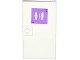 Part No: 60616pb008  Name: Door 1 x 4 x 6 with Stud Handle with Male and Female Friends Silhouettes on Lavender Background (Unisex Restroom) Pattern (Sticker) - Set 41005