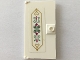 Part No: 60616pb044  Name: Door 1 x 4 x 6 with Stud Handle with Magenta Flowers and Sand Green Scrollwork inside Golden Ornament Frame Pattern (Sticker) - Set 41068