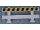 Part No: 6079pb08  Name: Fence 1 x 8 x 2 2/3 with Black and Yellow Danger Stripes Pattern (Sticker) - Set 60138