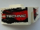 Part No: 61070pb008  Name: Technic, Panel Car Mudguard Right with LEGO TECHNIC Logo and Black and Red Stains Pattern (Stickers) - Set 8262