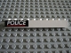 Part No: 6111pb007  Name: Brick 1 x 10 with White 'POLICE' and Red Line on Black Background Pattern (Sticker) - Set 6598