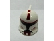 Part No: 61189pb05  Name: Minifigure, Headgear Helmet SW Clone Trooper with Holes, Dark Red Markings Pattern