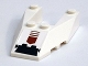 Part No: 6153bpb04  Name: Wedge 6 x 4 Cutout with Stud Notches with Black and Dark Red Arrow Pattern (Sticker) - Set 7714