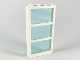 Part No: 6160c03  Name: Window 1 x 4 x 6 Frame with 3 Panes, Fixed Glass with Trans-Light Blue Glass