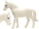 Part No: 6171pb01  Name: Horse, Belville with Blue Eyes and Gold Stars Pattern