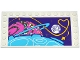 Part No: 6178pb020  Name: Tile, Modified 6 x 12 with Studs on Edges with Planets, Stars and Rocket Ship Pattern (Sticker) - Set 41130