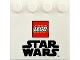 Part No: 6179pb130  Name: Tile, Modified 4 x 4 with Studs on Edge with LEGO Star Wars Logo Pattern
