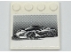 Part No: 6179pb215  Name: Tile, Modified 4 x 4 with Studs on Edge with Black and White McLaren 720S Car Pattern (Sticker) - Set 75880
