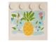 Lego part: Tile, Modified 4 x 4 with Studs on Edge with Pineapple Painting Pattern (Sticker) - Set 41682