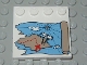 Part No: 6179px6  Name: Tile, Modified 4 x 4 with Studs on Edge with Ocean Pirate Treasure Map Right-Half Pattern