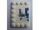 Part No: 6180pb021L  Name: Tile, Modified 4 x 6 with Studs on Edges with 'LDD 3' Left Half Pattern