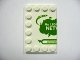 Part No: 6180pb029L  Name: Tile, Modified 4 x 6 with Studs on Edges with 'My Lego Network' Left Half Pattern
