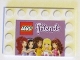 Part No: 6180pb051  Name: Tile, Modified 4 x 6 with Studs on Edges with LEGO Logo and Friends Pattern