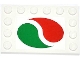 Part No: 6180pb062  Name: Tile, Modified 4 x 6 with Studs on Edges with Octan Logo Pattern (Sticker) - Set 4207