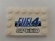 Part No: 6180pb105  Name: Tile, Modified 4 x 6 with Studs on Edges with 'FUEL4 SPEED' Pattern (Sticker) - Set 8154