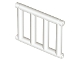 Part No: 62113  Name: Bar 1 x 4 x 3 Grille with End Protrusions