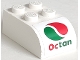 Part No: 6215pb05  Name: Slope, Curved 3 x 2 x 1 with Four Studs with Octan Logo Pattern (Sticker) - Set 60022
