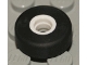 Part No: 6230c01  Name: Wheel Small Hollow with Fixed Black Rubber Tire 11mm D. x 4mm (Space Shuttle)