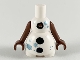 Part No: 62373pb01c01  Name: Body Snowman with Black Buttons and Metallic Light Blue Snowflakes Pattern, Reddish Brown Arms with Hands