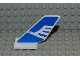 Part No: 6239pb011  Name: Tail Shuttle with White Airline Bird on Blue Background Pattern on Both Sides (Stickers) - Set 2928
