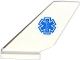 Part No: 6239pb047  Name: Tail Shuttle with EMT Star of Life (Blue Snake) Pattern on Both Sides (Stickers) - Set 60086