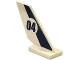 Part No: 6239pb050  Name: Tail Shuttle with Dark Blue Stripe and '04' in White Circle Pattern on Both Sides (Stickers) - Set 60068
