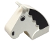 Part No: 6244px1  Name: Horse Head 2 x 6 x 4 1/2 with Black Eyes, Mane, and Nostrils Pattern