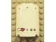 Part No: 6259pb011  Name: Cylinder Half 2 x 4 x 4 with Gauge, Rivets and 2 Lights Pattern (Stickers) - Set 4981