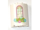 Part No: 6259pb027  Name: Cylinder Half 2 x 4 x 4 with Window and Flower Box Pattern