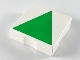 Part No: 6309p0h  Name: Duplo, Tile 2 x 2 with Shape Green Isosceles Triangle Pattern