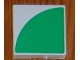 Part No: 6309p0m  Name: Duplo, Tile 2 x 2 with Shape Green Quarter Circle Pattern