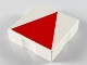 Part No: 6309p0t  Name: Duplo, Tile 2 x 2 with Shape Red Isosceles Triangle Pattern