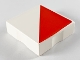 Part No: 6309p0v  Name: Duplo, Tile 2 x 2 with Shape Red Right Triangle Pattern