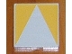 Part No: 6309p12  Name: Duplo, Tile 2 x 2 with Shape Yellow Inverse Isosceles Triangle Pattern